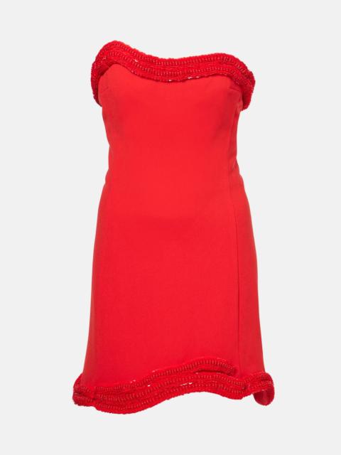 SIMKHAI Saskia strapless crêpe minidress
