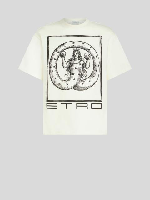 T-SHIRT WITH ALLEGORY OF ETERNITY PRINT