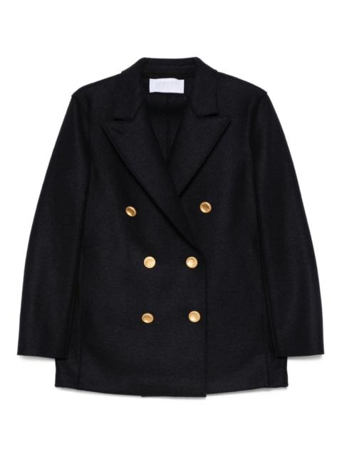 Harris Wharf London gold-button double-breasted coat