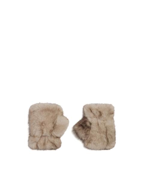 APPARIS Ariel faux-fur fingerless gloves
