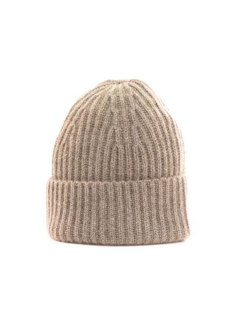LISA YANG ribbed beanie hat