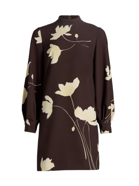 LELA ROSE Women's Elizabeth Floral Crêpe Minidress - Cocoa Sunlight