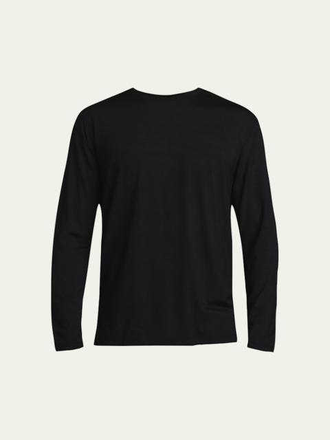 Derek Rose Basel 1 Long-Sleeve Jersey T-Shirt, Black