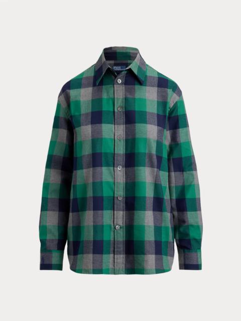 Polo Ralph Lauren Oversize Fit Plaid Cotton Twill Shirt