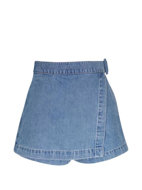 VERONICA BEARD Diaz belted skirt