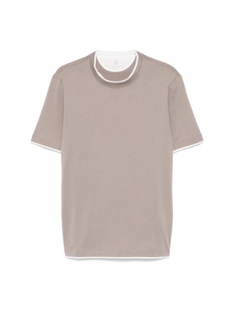 Brunello Cucinelli layered-detail T-shirt