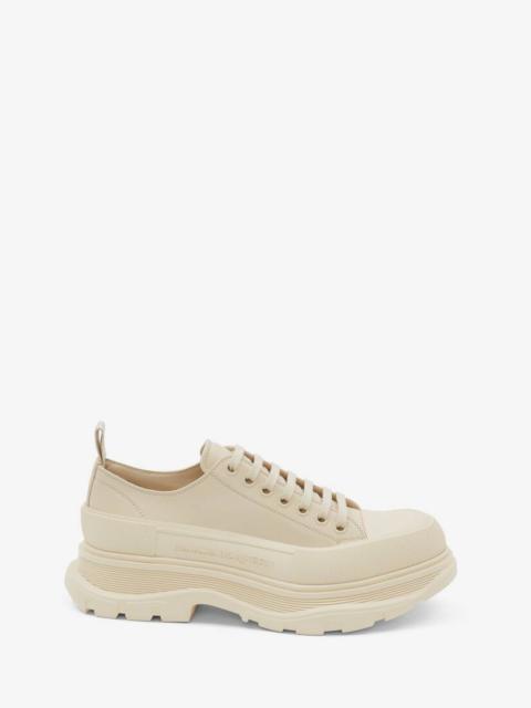 Alexander McQueen Tread Slick Lace Up in Pearl