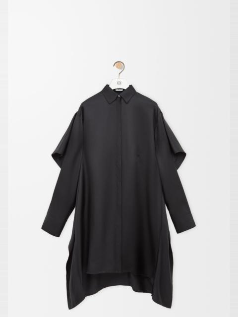 Loewe Cape dress in silk