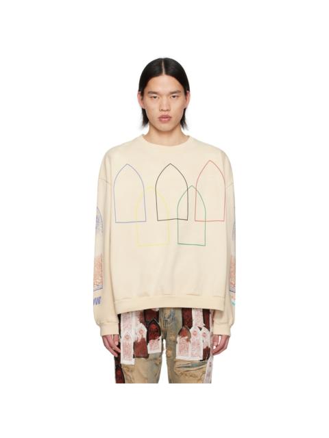 WHO DECIDES WAR Off-White Intertwined Windows Sweatshirt