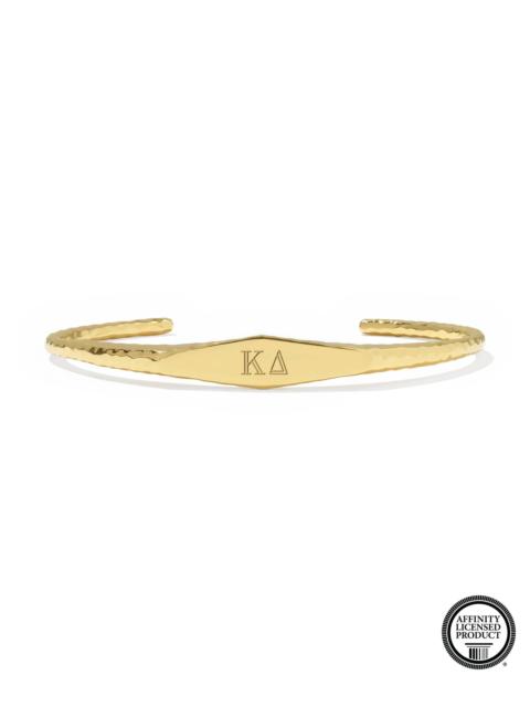 KENDRA SCOTT Kappa Delta 18k Yellow Gold Vermeil Davie Cuff Bracelet