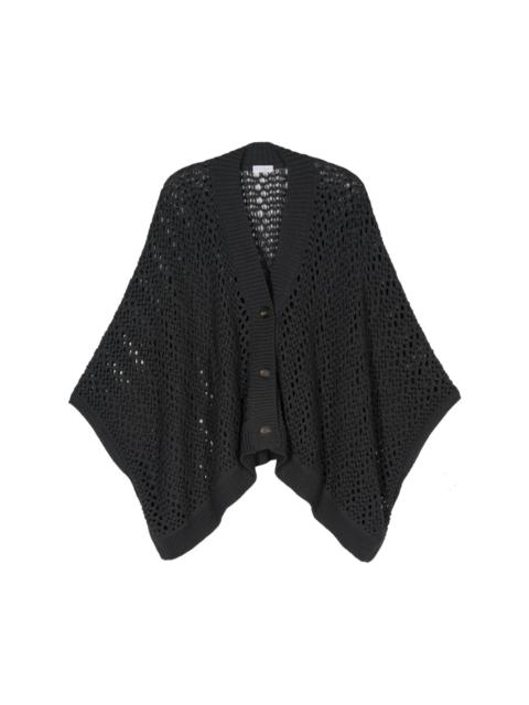 open-knit cardigan