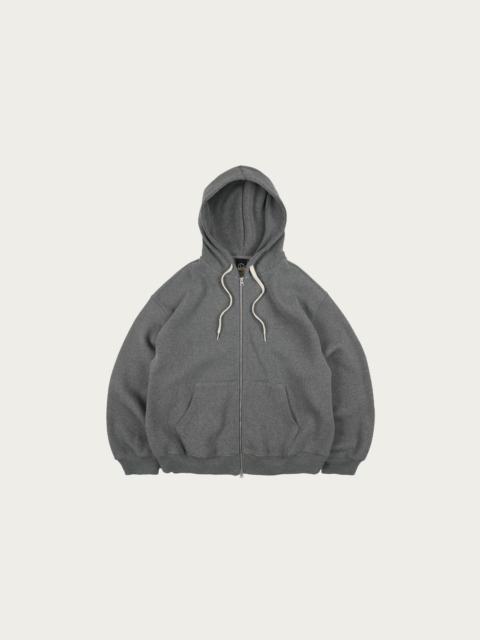 FrizmWORKS Waffle Hood Zip Up Parka - Grey