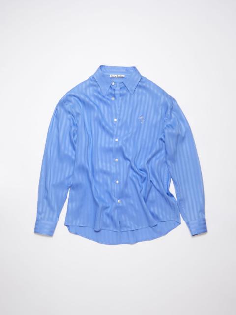 Button-up stripe shirt - Cornflower blue