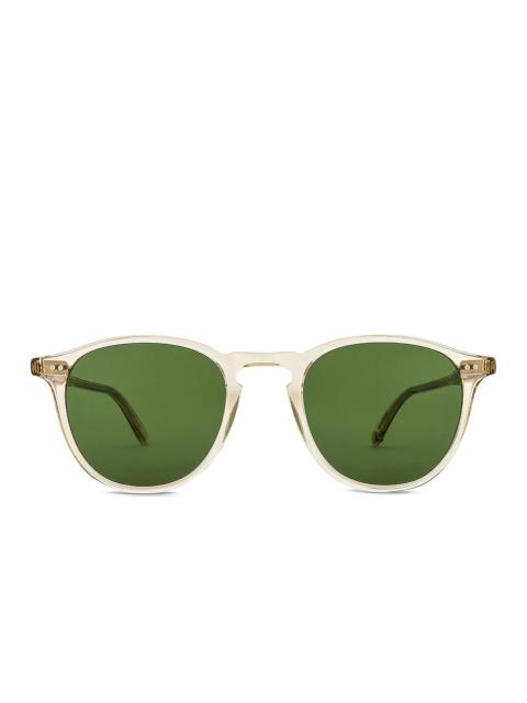 Garrett Leight Hampton Sun in Champagne & Pure Green