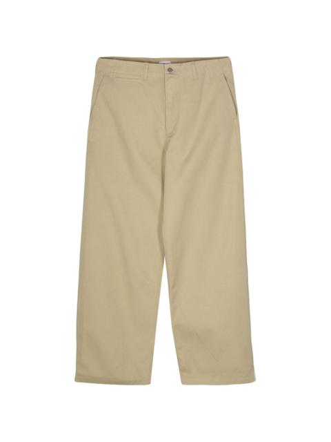 Burberry cotton wide-leg trousers