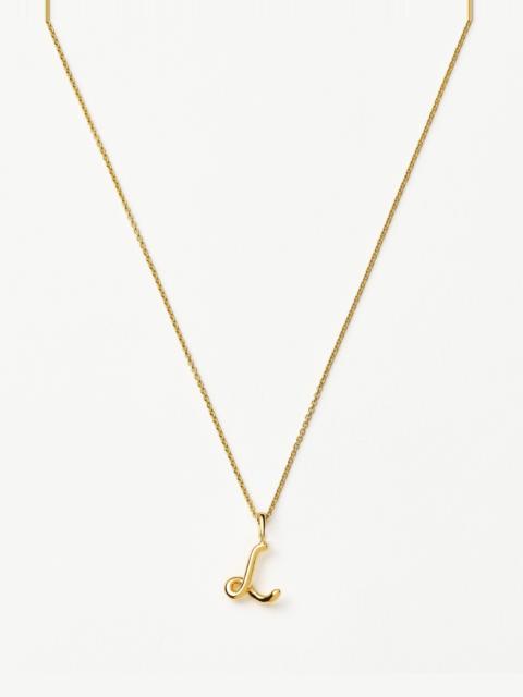 MISSOMA Curly Molten Mini Initial Necklace - L