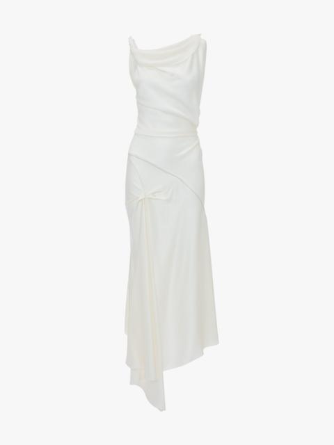 Victoria Beckham Posy Midi Dress In Ivory
