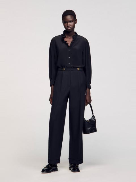 Sandro FLOATY SILK SHIRT