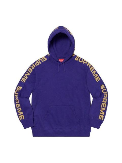 Supreme Metallic Rib Hooded Sweatshirt 'Purple Yellow' SUP-SS20-596
