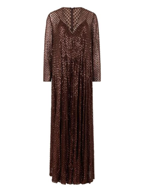 Valentino sequin-embellished maxi dress