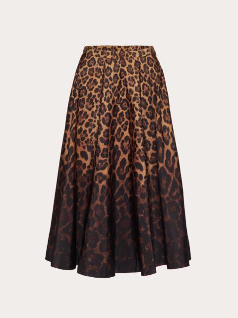 Valentino FAILLE ANIMAL PRINT DEGRADE' SKIRT