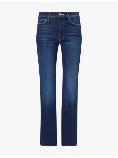 MOTHER The Weekender Flared Cotton-Blend Jeans
