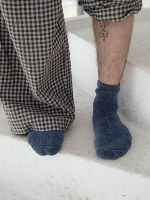 BASERANGE Buckle Overankle Socks - Textured Organic Cotton