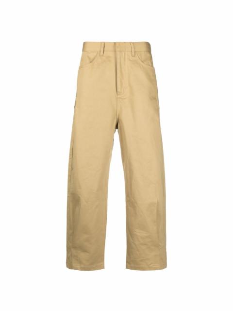 ADER error pleated straight-fit trousers