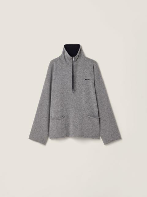 Miu Miu Cashmere half-zipper sweater