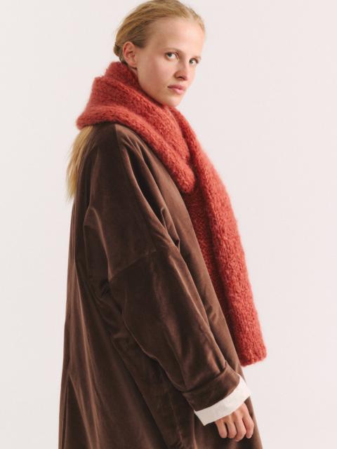 CASEY/CASEY SCARF - MOHAIR - RUST