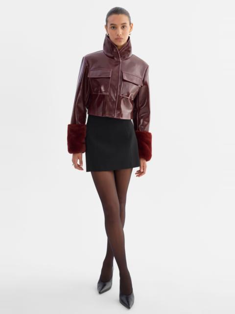 LAMARQUE HEDDA | Cropped Faux Leather Jacket
