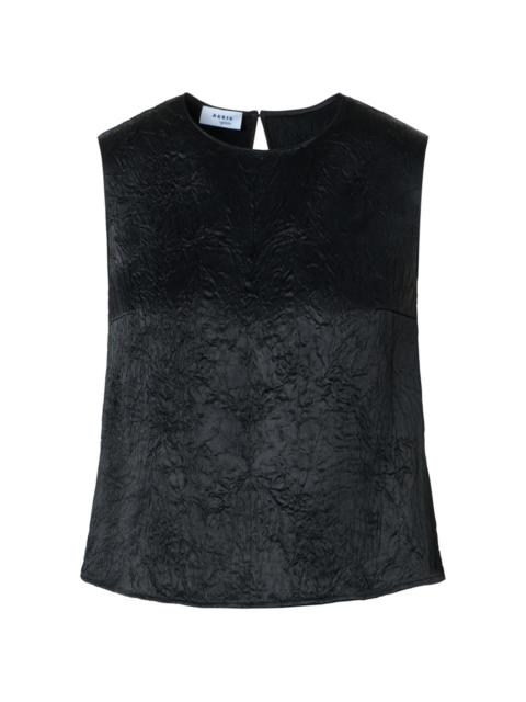 AKRIS Women's Textured Crewneck Tank - Black