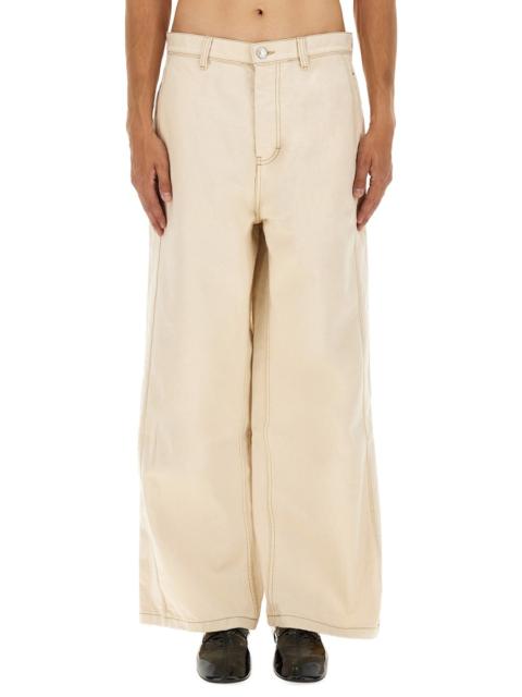 WIDE FIT COTTON TWILL JEANS