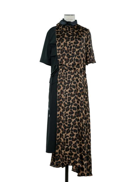 sacai Leopard x Suiting Dress