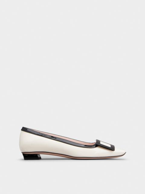 Belle Vivier Lacquered Buckle Ballerinas in Patent Leather