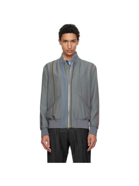 Paul Smith Purple Regular Fit Bomber Jacket