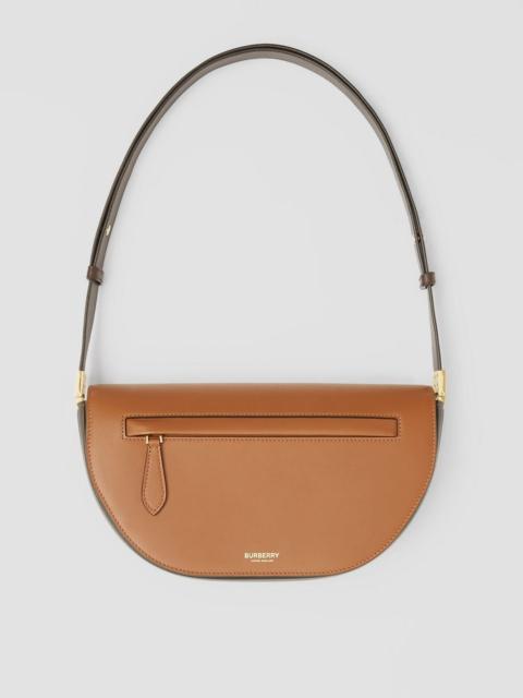 Small Two-tone Leather Olympia Bag