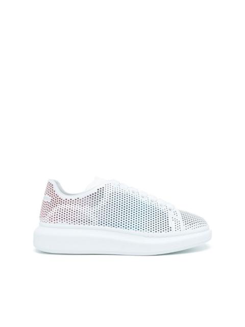 Oversized perforated low-top sneakers