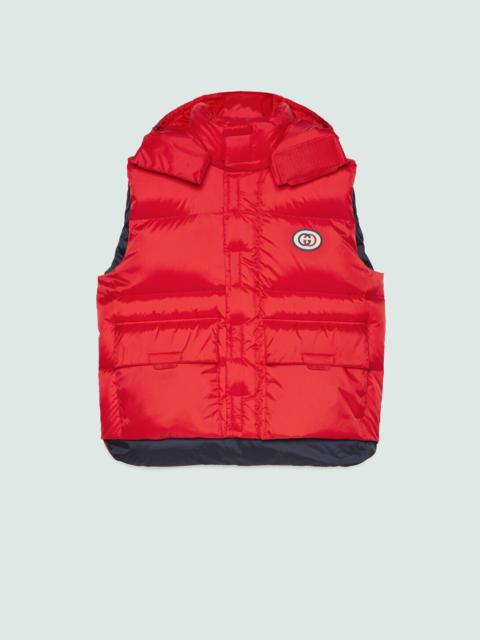 GUCCI Down vest with detachable hood