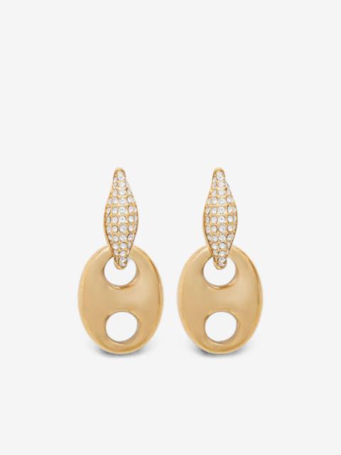 GUESS USA crystal-embellished drop earrings