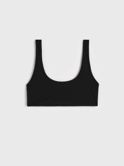 TOTEME U-neck bikini top black