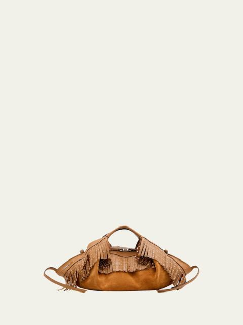 3.1 Phillip Lim Luna Mini Fringe-Trim Suede Crossbody Bag