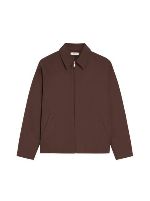 PANGAIA Womens Organic Cotton Harrington Jacket - Chestnut Brown