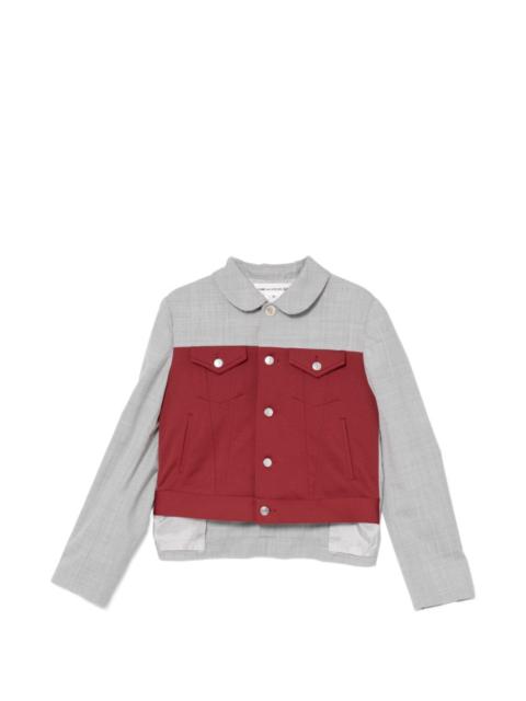 Comme des Garçons GIRL two-tone panelled jacket