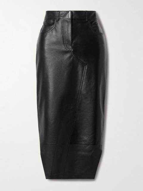 Givenchy Leather Midi Skirt