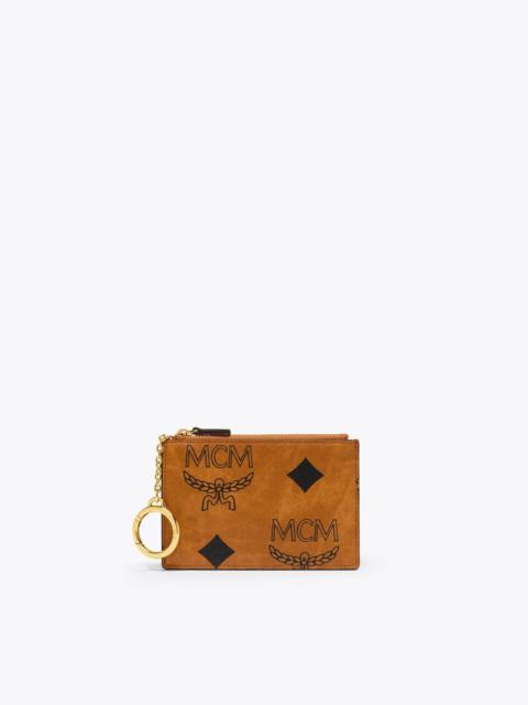 MCM Aren Key Pouch in Maxi Visetos