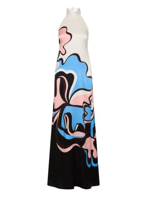 REBECCA VALLANCE halter barbados breeze maxi dress