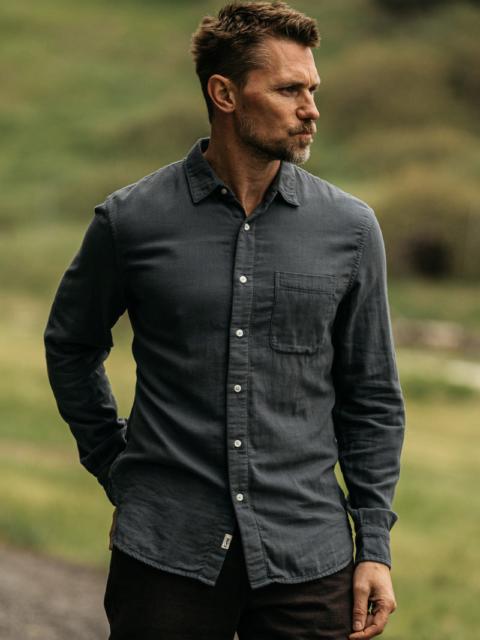 HIROSHI KATO The Ripper Double Gauze Organic Cotton Shirt - Stone