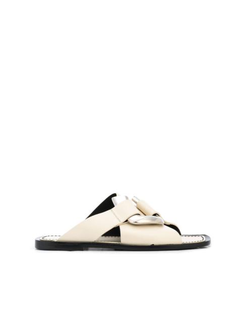 Proenza Schouler square-toe slide sandals