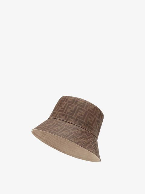 Brown tech fabric hat